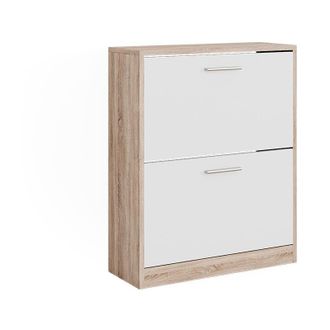 Vicco Mobile porta scarpe Gizmo, Sonoma/Bianco, 59 x 72.5 cm 2 scomparti