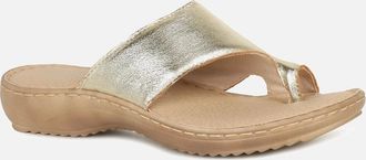 Marco Tozzi Marco Tozzi Womens Dream Womens Mule Sandals - Gold - Size: 8