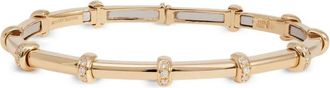 Sidney Garber 18kt geelgouden Carly armband met diamant