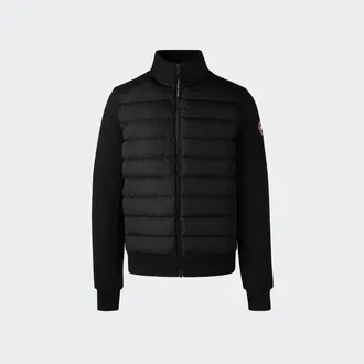 Canada Goose Manteau &agrave; fermeture &eacute;clair pleine longueur HyBridgeMD Huron (Hommes, Stone Heather, TTG)
