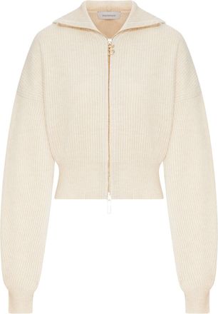 Sportmax RIBBED WOOL CARDIGAN WITH WIDE COLLAR - Sportmax - Woman