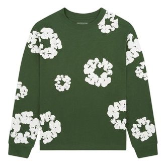 Denim Tears Cotton Wreath Long Sleeves T-Shirt Green DT-041