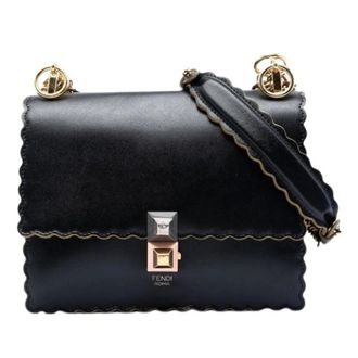 Fendi Pre-owned Shoulder Bags, female, Black, Size: ONE SIZE Pre-owned Kan I Shoulder Bag