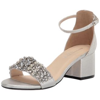 Touch Ups Devon Heeled Sandal Silver 4571 Womens