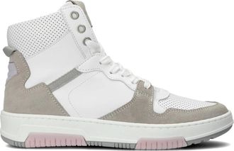 Palpa Schoenen, Dames, Wit, 37 EU, Leer, Hoge Top Sneaker Mitch