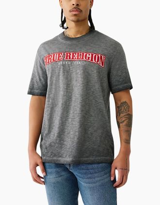 True Religion Mens True Religion 109292 Mens T Shirts - Grey - Size: 38