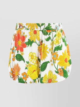 Stella McCartney printed satin shorts