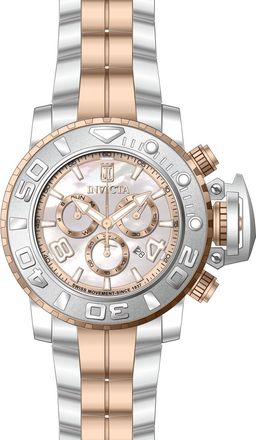 Invicta Jason Taylor 51320 Herenhorloge - Quartz Uurwerk - Roestvrij Staal met Parel Wijzerplaat - 58 mm