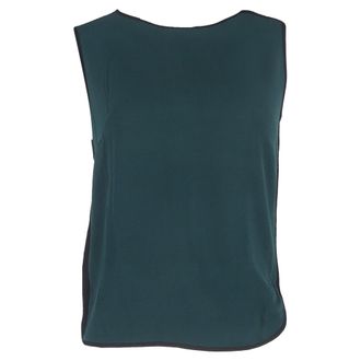 Sandro Sandro Sleeveless Blouse in Green Viscose