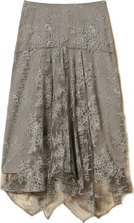 Twin-Set Gonna midi asimmetrica - Grigio