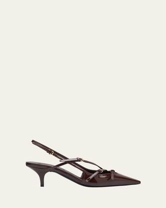 Miu Miu Womens Nappa Leather Sandals in Black | Size 41
