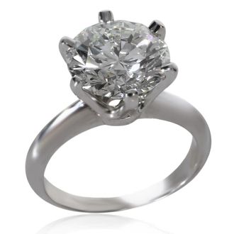 Tiffany & Co. Pre-Owned Tiffany & Co. 3.56 ct Round Brilliant Diamond Engagement Ring