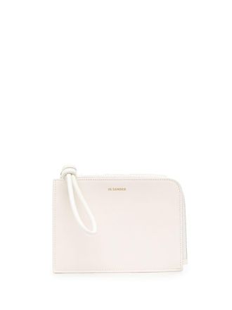 Jil Sander medium Giro leather coin purse - Neutrals