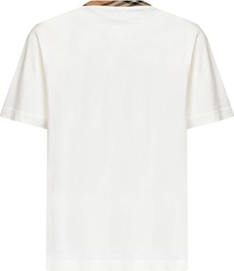 Burberry Mens T-Shirt Chalk White Cotton T-Shirts And Polos