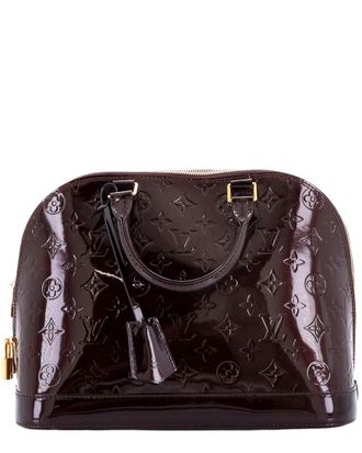 Louis Vuitton Alma Handbag Monogram Vernis Pm (Authentic Pre-Loved)