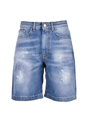 Takeshy Kurosawa Classic Denim-Inspired Cotton Shorts
