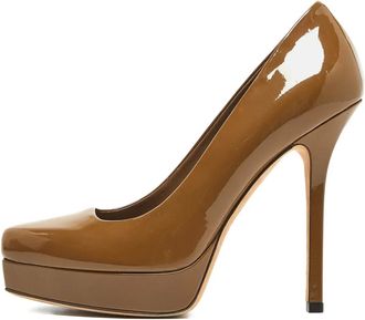 Gucci Pumps in pelle verniciata con plateau - Verde