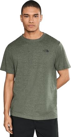 The North Face S/S Tri-Blend T-Shirts Mens Clothing New Taupe Green White Heather : 2XL, Cotton/Polyester/Viscose