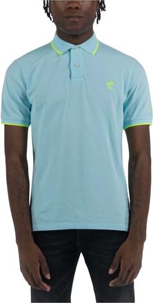 MC2 Saint Barth Tops, Heren, Groen, M, Katoen, Geborduurde Palm Korte Mouw Polo Shirt