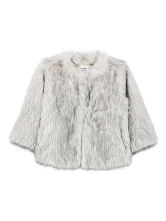 Betta Corradi open-front faux-fur jacket - women - Polyester/Polyester - S - White