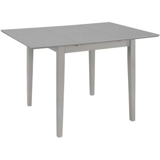 vidaXL Mesa De Comedor Extensible Gris (80-120)x80x74 Cm Mdf Vidaxl