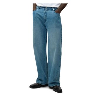 Arte Straight Jeans, male, Blue, Size: W32 Circle Logo Pocket Pants