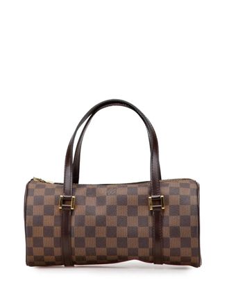 Louis Vuitton 2004 Damier Ebene Papillon 26 handbag - women - Fabric/Calf Leather/Leather - One Size - Brown