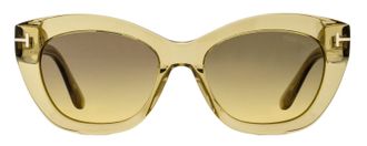 Tom Ford TF1285 Butterfly Acetate Sunglasses - Beige