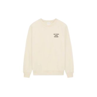 Dr&ocirc;le de Monsieur Round-neck Knitwear, female, Beige, Size: XS Le Sweatshirt Slogan