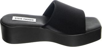 Steve Madden Wedge Sandal - Dames - Sleehakken - Zwart - 41 EU - Schoenen