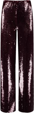 Harper & Yve Tara Wijde Broek - Dames - Wijde Broeken - Rood - L - Broeken
