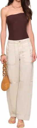 Heartloom Elosia Straight Fit Pants In Stone