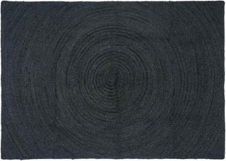 vidaXL Rug Dark Grey 120 x 170 cm Jute vidaXL