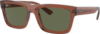 Ray-Ban RB4396F Warren Asian Fit Polarized 66789A Mens Sunglasses Brown Size 57