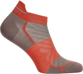 Icebreaker Merino Run+ Ultralight Micro Laufsocken f&uuml;r Damen | braun/rot