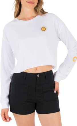 Hurley Eagle High Long Sleeve Graphic T-Shirt in White at Nordstrom Rack, Size X-Small