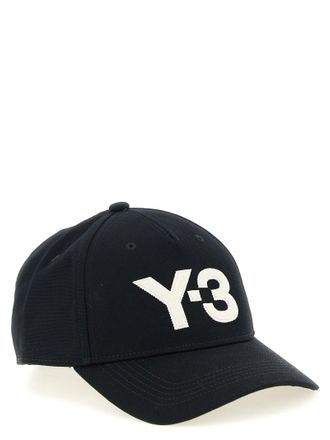 Yohji Yamamoto Logo-Embroidered Cotton Baseball Cap - Black