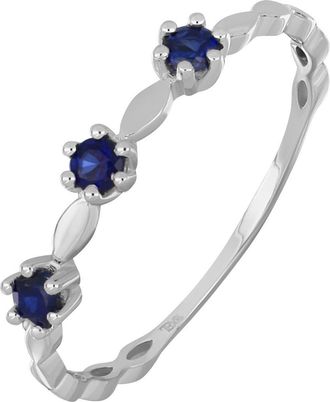 Bony Levy El Mar Stackable Ring in 18K White Gold Saphire at Nordstrom Rack, Size 5.5