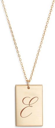 Set & Stones Stella Initial Pendant Necklace in Gold/e at Nordstrom