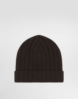 Dolce & Gabbana Cashmere Knit Hat - Man Hats And Gloves Brown Onesize