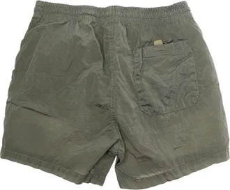 Stone Island Boys Kids Grey Polyamide Shorts With Welt Pocket