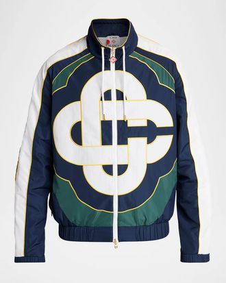 Casablanca Men & apos;s CC Logo Windbreaker Jacket