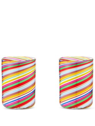 Aquazzura Set di 2 bicchieri Rainbow Swirl - Rosa