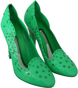 Dolce & Gabbana Dames, Schoenen, Groen, Maat: 40 EU Leer