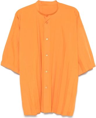 Homme Pliss&eacute; Issey Miyake Camicia Edge - Arancione