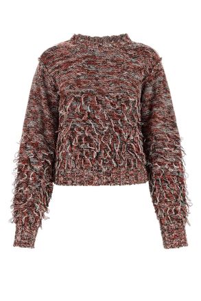 Durazzi Milano Embroidered Cotton Blend Sweater