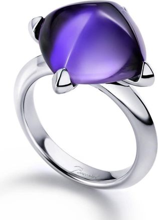 Baccarat Medicis Sterling Silver, Crystal Ring 2612736