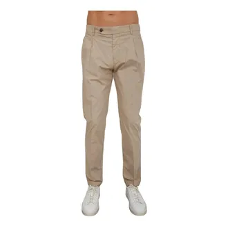 Berwich Broeken, Heren, Beige, S, Katoen, Retrolong GD Chinos