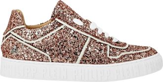 Philipp Plein King Power Low-Top Sneakers - Dames - Sneakers - Bruin - 35 EU - Leer - Schoenen