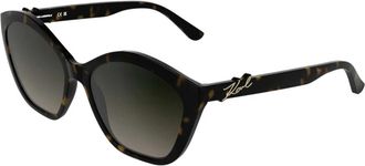 Karl Lagerfeld Cat-eye Zonnebril - Dames - Zonnebrillen - Bruin - 57 MM - Accessoires